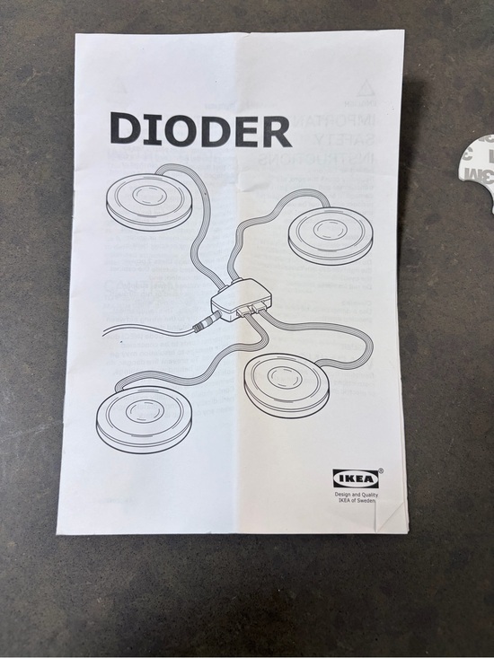 IKEA Other - IKEA DIODER LED Puck Light Set - White under cabinet lighting new